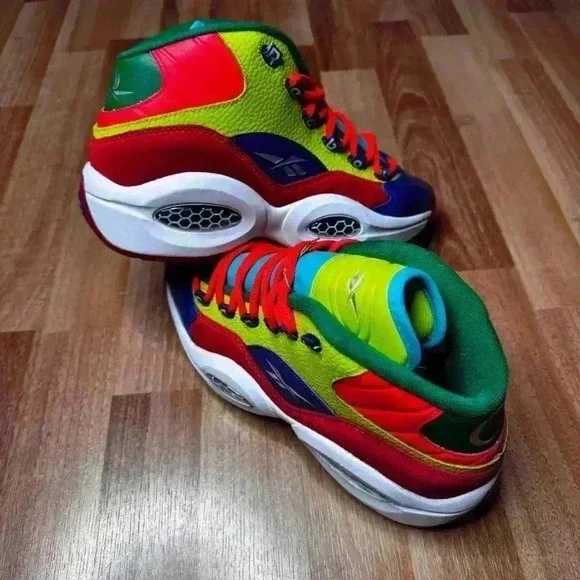 Reebok Question Mid Allen Iverson HP3005 Mens Basketball Shoes  Size 7 - Picture 12 of 13